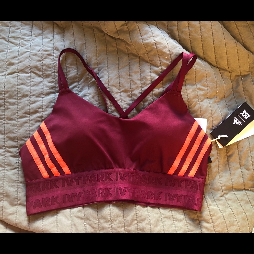 ADIDAS X IVY PARK strappy cut out bra size LARGE.